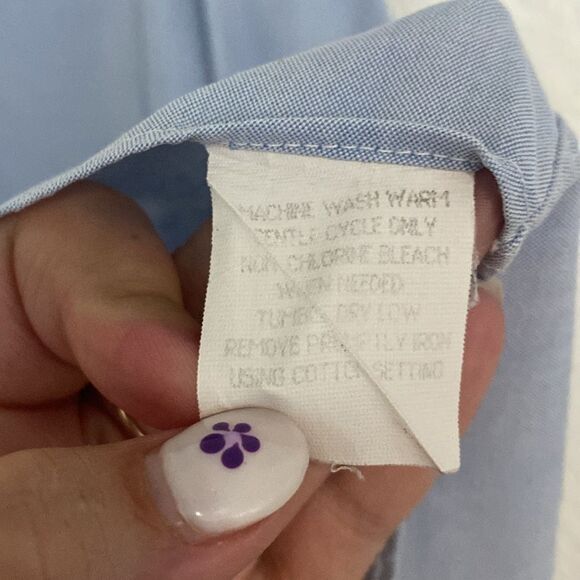 John Ashford- Light blue button up dress shirt- Size 17.5 34 - Picture 4 of 6